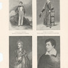 Lord Byron at the age of nineteen, from an oil painting by G. Sanders - At the age of twenty, from a water-color by Gilchrist of Cambridge - At the age of twwenty-six, in Albanian dress, from an oil painting by T. Phillips, R.A. - At the age of twenty-seven, from a miniature by G. Holmes. 9A literary journal, pg. 13).