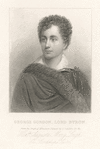 George Gordon, Lord Byron. From the original miniature painted by G. Sanders).