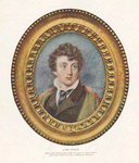 Lord Byron, from the miniature given by him to Leigh Hunt and now owned by Mr. J. Pierpont Morgan.