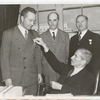 Rear Admiral Richard E. Byrd, U.S.N. (Secretary Swanson presents Antartic Expedition Medals)
