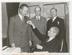 Rear Admiral Richard E. Byrd, U.S.N. (Secretary Swanson presents Antartic Expedition Medals)