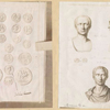 Coin with Julius Cæsar's name - Julius Cæsar's bust in various postures.
