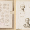 Coin with Julius Cæsar's name - Julius Cæsar's bust in various postures.