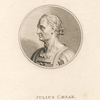 Julius Cæsar, side profile.