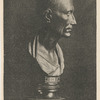Plate IX - Profile of the Green Basalt Bust. (The Likenesses of Julius Cæsar - from Scribner's Magazine, Vol. I, no. 2, pg. 138, February. 1887).