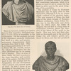 Plate XII - The Marble Bust at Florence - Plate XIII - The Bronze Bust in the Villa Ludovisi. (The Likenesses of Julius Cæsar - from Scribner's Magazine, Vol. I, no. 2, pg. 140, February. 1887).