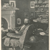Hall Caine in his library at Greeba Castle. [From a photograph by Cowen, I.o.M.]
