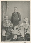 Hall Caine with R.R. Morrison and R.H. Shepard. [From a photograph taken specially for McClure's Magazine].