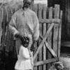 A French - speaking Louisiana Negro and his grandchild.