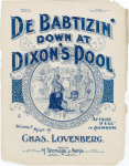 De Baptizin' down at Dixon's pool