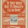 If they write that I'm forgiven I'll go home