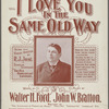 I love you in the same old way ("Darling Sue")