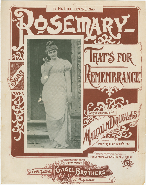 Rosemary that's for remembrance NYPL Digital Collections