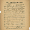 She's somebody's sweetheart, or, Somebody's sweetheart in the days of yore