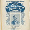 When Miss Maria Johnson marries me