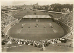 Helen Wills-Betty Nuthall match at the West Side Tennis Club, Forest Hills.