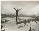 Ski jumping at the Dartmouth carnival.