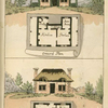 Ground plans. 1. Scullery, store room, kitchen and parlor. - 2.  Kitchen, bed room and parlour.