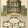 Ground plan: Garden, kitchen, pantry, dining room, bedroom, parlour and anti room.