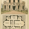 Ground plan: Hall, anti room, library, dressing room, dining room, tea room, drawing room and breakfast room.