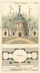 Turkish Temple and its plan of the Tea Room.