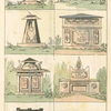 Tombs and stands for sun-dials [6 plans]