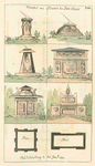 Tombs and stands for sun-dials [6 plans]