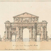 Design for a triumphant arch