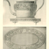 Engraved tea pot - Engraved platter