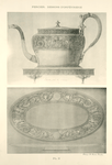 Engraved tea pot - Engraved platter