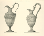 Empire style wine decanters engraved with mythological figures