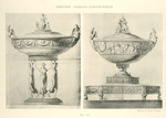 Empire style Vase Compotier on three figures and with flat bottom