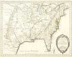 Carte de la Louisiane et pais voisins : dèdièe á M. Rouillè, sècretaire d'Ètat, ayant le Dèpartement de la marine