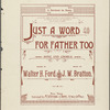 Just a word for father too