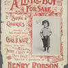 A little boy for sale
