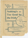Nothing's too good for the Irish