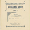 An old brass locket