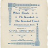 When Enoch, he knocked, she knocked Enoch