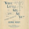Whose little girl are you?