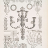 Bronzelüstre aus dem Sclosse Fontainebleau - Entwurf für Wanddekorationen - Bronzebeschläge für Möbel.