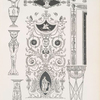 Entwurf zu einer Vase - Möbelbesclag - Wanddekoration aus dem Schlosse Compiègne -Standsäule - Handbabe für eine Kassette - Dreifuss.