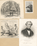 Gen. Simon Cameron. [two portraits and two cartoons].