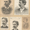 Bartley Campbell. [4 portraits and a carricature].