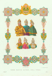 Zimnii zhenskii kostium goroda Torzhka. Ris. Akad. F. Solntsev. Khromolitografiia F. Dregera.