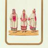 Odezhda riazanskikh zhenshchin. Ris. Akad. F. Solntsev. Khromolitografiia F. Dregera.