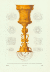 Serebrianyi pozolochennyi kubok kazny tsaria Feodora Ioannovicha 1596 goda. Khromolitografiia F. Dregera.