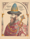 Ivan IV Groznyi, profil'nyi portret raboty Veigelia.