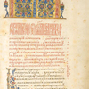 Opening leaf of Church Slavonic Gospels