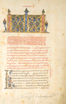 Opening leaf of Church Slavonic Gospels