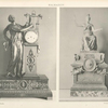 Malmaison: 1. Pendule de la Chambre de Bonaparte aux Tuileries. 2. Minerve, statuette du boudoir